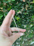 14k YG 4 Ct Four Prong Lab Diamond Tennis Bracelet