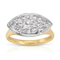 Georgian Style East West -  Lab Grown Diamond Ring - Marquise Shape